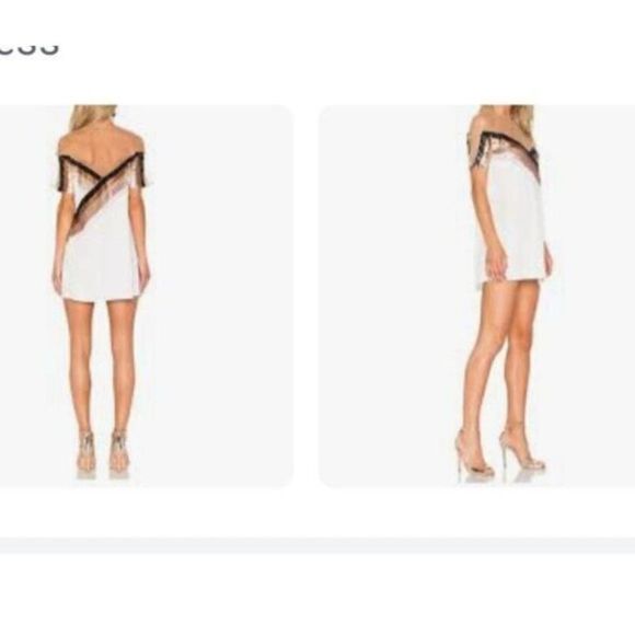 Revolve NBD Dress Size X-Small Sequin Ivory Gold Bronze Sequins Mini Dress - Picture 3 of 14